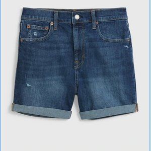 4" High Rise Denim Shorts